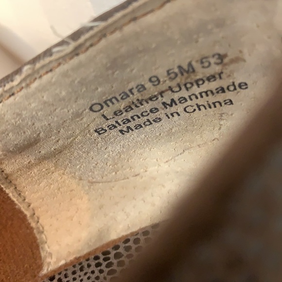 Bos Hommerson Brown Loafer Sz 9.5 snakeskin print - Picture 3 of 4